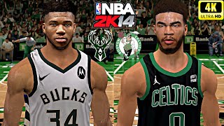 NBA 2K14 PC 2024 Season Mod 4K60  Bucks vs Celtics [upl. by Arratahs]