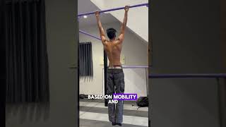 Scapula Pullups 💯fitnessmotivation calisthenics pullupsbodyweightexercises [upl. by Lelith]