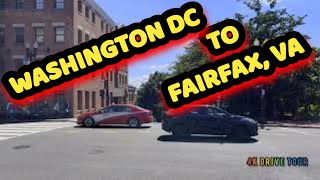 DRIVING FROM WASHINGTON DC TO FAIRFAX VIRGINIA 2022 4kDRIVETOUR [upl. by Andromada989]