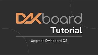 UpgradeInstall DAKboard OS Raspberry Pi [upl. by Erodoeht]