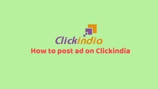 How to post ad on Clickindia [upl. by Leikeze]