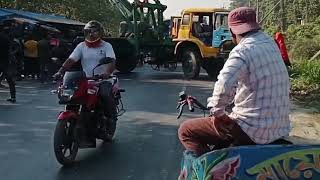 ময়মনসিংহ রোড হোতাপাড়া ভয়াবহ এক্সিডেন্ট mymensingh road Howrah new video [upl. by Akihsat]