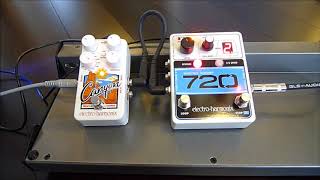 ElectroHarmonix 720 looper  reverse and half speed [upl. by Nylyahs]