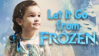 FROZEN  Let It Go Singalong  Cute 3 Year Old Sings Let It Go from Frozen [upl. by Ahter]