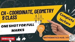 Coordinate geometry  Class 9  Chapter3  NCERT Maths  One Shot  education [upl. by Anelaj905]