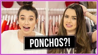 PONCHO CHALLENGE  Closet Wars w Merrell Twins [upl. by Dnomed888]