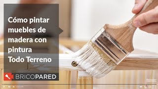 Cómo pintar muebles de madera con pintura Todo Terreno [upl. by Hanford]