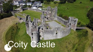 Coity Castle by Drone  Bridgend [upl. by Aiveneg]