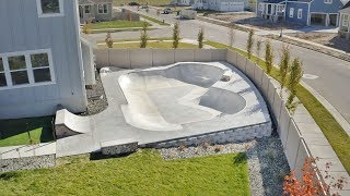 real SKATEPARK in my BACKYARD  backyard tour 2 [upl. by Ima]