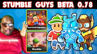 Stumble Guys Beta 080 Update AMAZING Skins Footsteps amp Animations [upl. by Drescher]