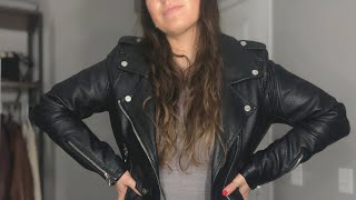 Soothing 💆‍♀️ Leather Jacket Sounds  ASMR  Minimal Talking [upl. by Ylliw]