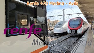 Viaje en tren Renfe 470 Regional expres Medina  Avila [upl. by Silma]