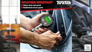 Review  TIRETEK Digital Tire Pressure Gauge 0200 PSI [upl. by Milo497]