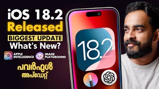 iOS 182 Released  What’s New  GenMoji  Applet Intelligence Malayalam [upl. by Seton]