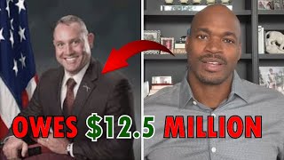 Adrian Peterson INSANE 125 Million Debt ASSETS SEIZED Constables on Site [upl. by Ecadnak882]