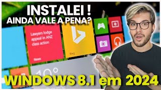 INSTALEI O WINDOWS 81 EM 2024  PRESTOU [upl. by Abigail]