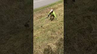 Cutting tall grass with the Stihl FS 91 R [upl. by Meeks97]