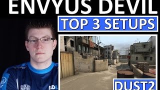 ENVYUS DEVIL  TOP 3 SETUP DEDUST2 [upl. by Elisabet]