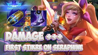 12 KILL  NEW RUNES FIRST STRIKE STAR GUARDIAN SERAPHINE GAMEPLAY  WILD RIFT BUILD  RUNES [upl. by Rorrys]