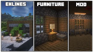 Minecraft 1201 Exlines Furniture Mod Showcase [upl. by Scarito804]