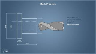 Lets write GCode  Programming a CNC Lathe to make a bush  part 4 G83 peck drilling cycle [upl. by Gerstner]