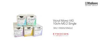 Vicryl Mono VIO 10cm M0 2 Single V960G SINGLE [upl. by Aserehs294]