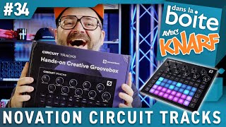 Cest un vrai synthé à lintérieur  NOVATION CIRCUIT TRACKS  dans la boite avec Knarf [upl. by Mulac]