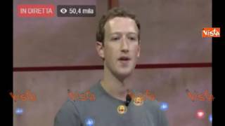 Zuckerberg a Roma quotFacebook farà il possibile per Amatricequot [upl. by Eiramyelhsa]