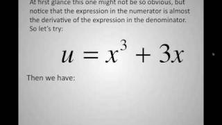 Integration by uSubstitution [upl. by Portwin]