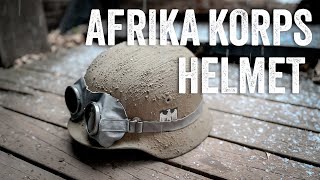 WW2 German Afrika Korps Helmet [upl. by Rakia]