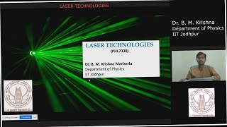 Laser TechnologiesLecture 1 Introduction [upl. by Cindelyn]