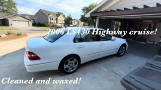 I washed and waxed the 2006 Lexus LS 430 Test drive POV walk around highway cruising [upl. by Ahsikam]