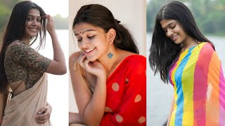 Most Beautiful Ananthika SanilKumar Hot Saree Photoshoot Video  Ananthika Gorgeous Stunning Looks [upl. by Telford830]