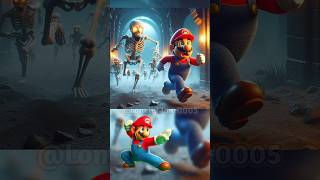 Marios team is being chased by a skeleton ghost herd shorts mario ghost memes supermario [upl. by Sadinoel41]