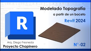 Modelado topografía a partir de un boceto en Revit 2024 [upl. by Hartzel]