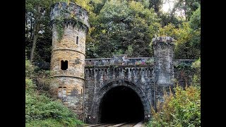 Man Trapped In Railroad Tunnel As Train Approaches Central Railroad Of Indiana [upl. by Damiani]