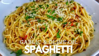 15 Minute Garlic And Olive Oil Spaghetti  Pasta Recipes [upl. by Shulock]