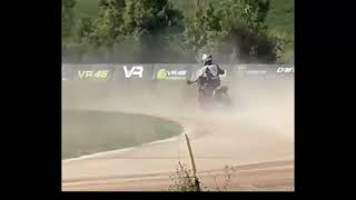 increase Rossi riding style skill Toprak take a training at Tavullia VR46 Ranch 2024 [upl. by Sesiom]