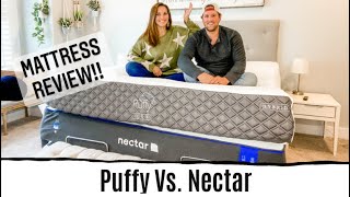 Puffy Mattress VS Nectar Mattress Comparison and Review [upl. by Kirbie667]