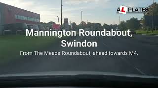 Mannington Roundabout Swindon From The Meads Roundabout ahead towards M4 [upl. by Kim]