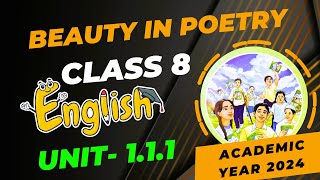 Class 8 English New Curriculum 2024 chapter 1English Class 8 Beauty in Poetry 111 Question Answer [upl. by Hock]