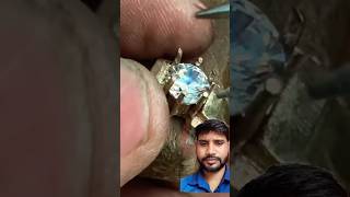 How to diamond ring making process diamond ring making 18 carat diamond ring making hindi [upl. by Notgnillew]