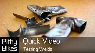 Quick Video  Testing Welds [upl. by Nawat]