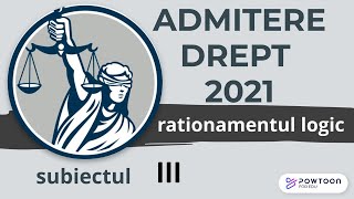 Admitere Facultatea de Drept UBB 2021 rationament logic exercitiul 3 [upl. by Atinrehs305]