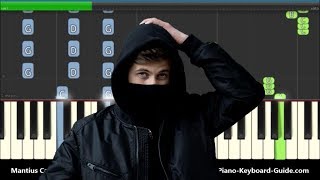 Alan Walker Diamond Heart ft Sophia Somajo Piano Tutorial with Chords [upl. by Yenttihw]