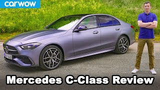 Mercedes CClass 2021 review  SClass luxury for less [upl. by Laaspere]