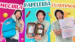 Preparándome para el REGRESO A CLASES 🥲🖍 Mochila Papelería Utiles Etc  Leo Study [upl. by Aksel]