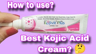 kojivit plus cream  How to use [upl. by Spencer]