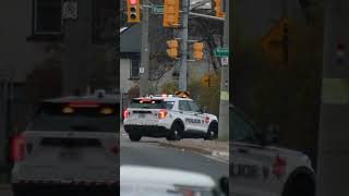 Windsor Police responding to a highpriority call canada windsorontario windsorpolice ontario [upl. by Ecinom655]