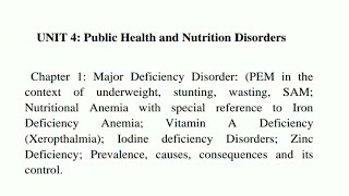 UNIT 4  CLASS 11  FOOD NUTRITION AND DIETETICS [upl. by Lizzy]